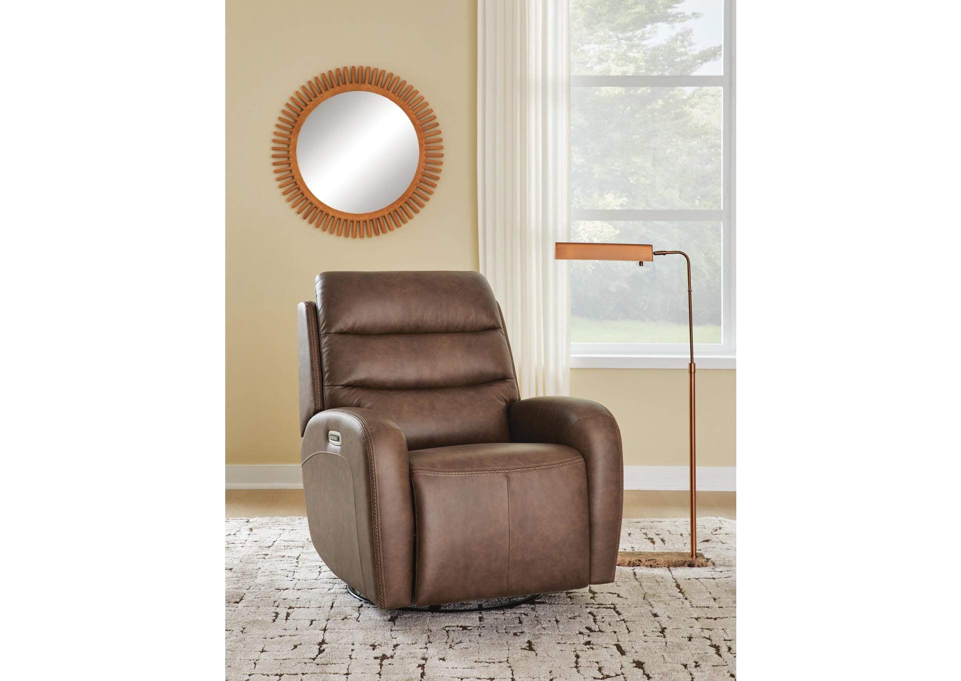 Motion-Max Swivel Glider Power Recliner