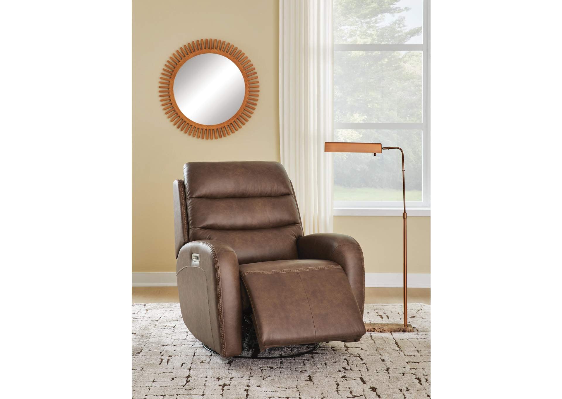 Motion-Max Swivel Glider Power Recliner