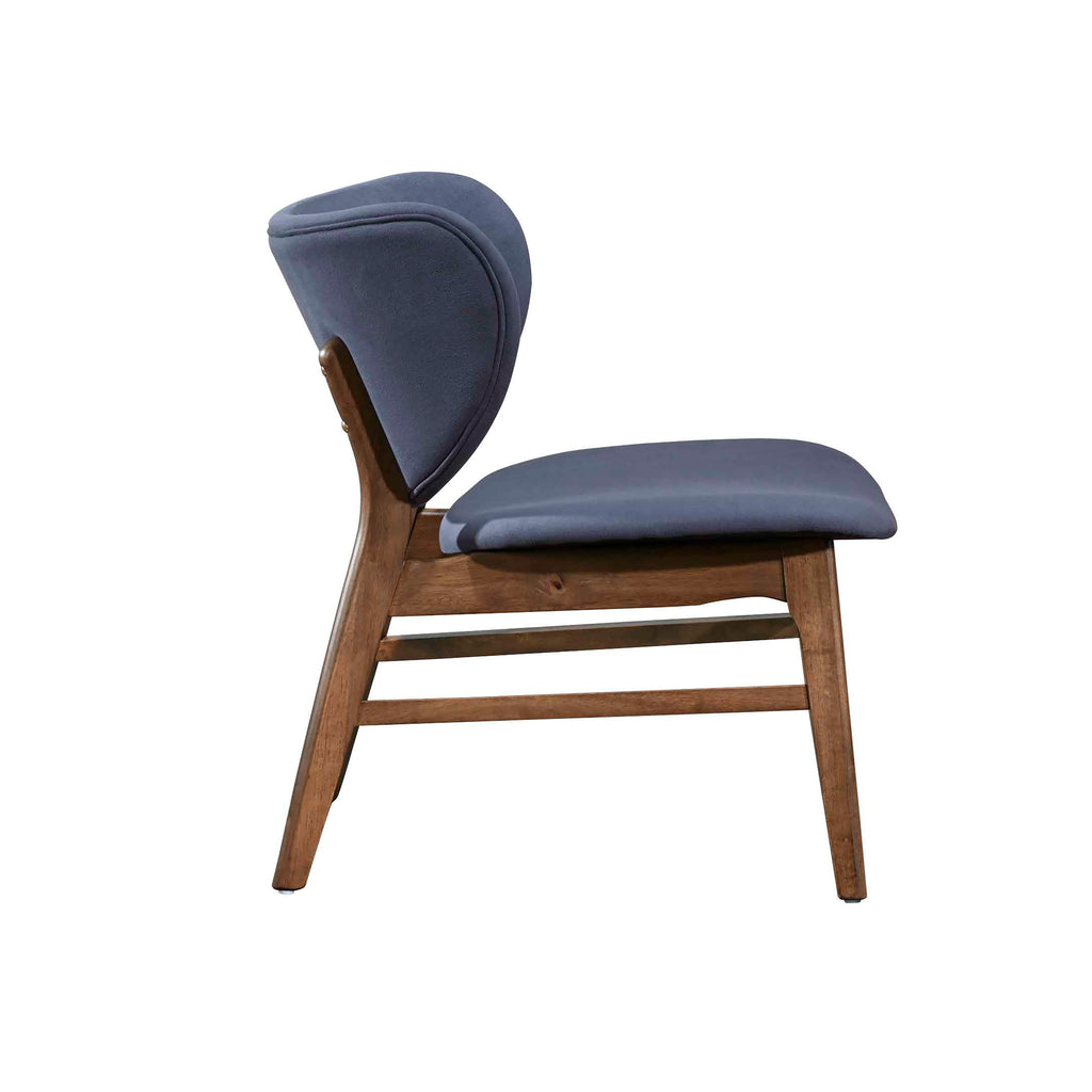 Adler Upholstered Lounge Chair-Blue