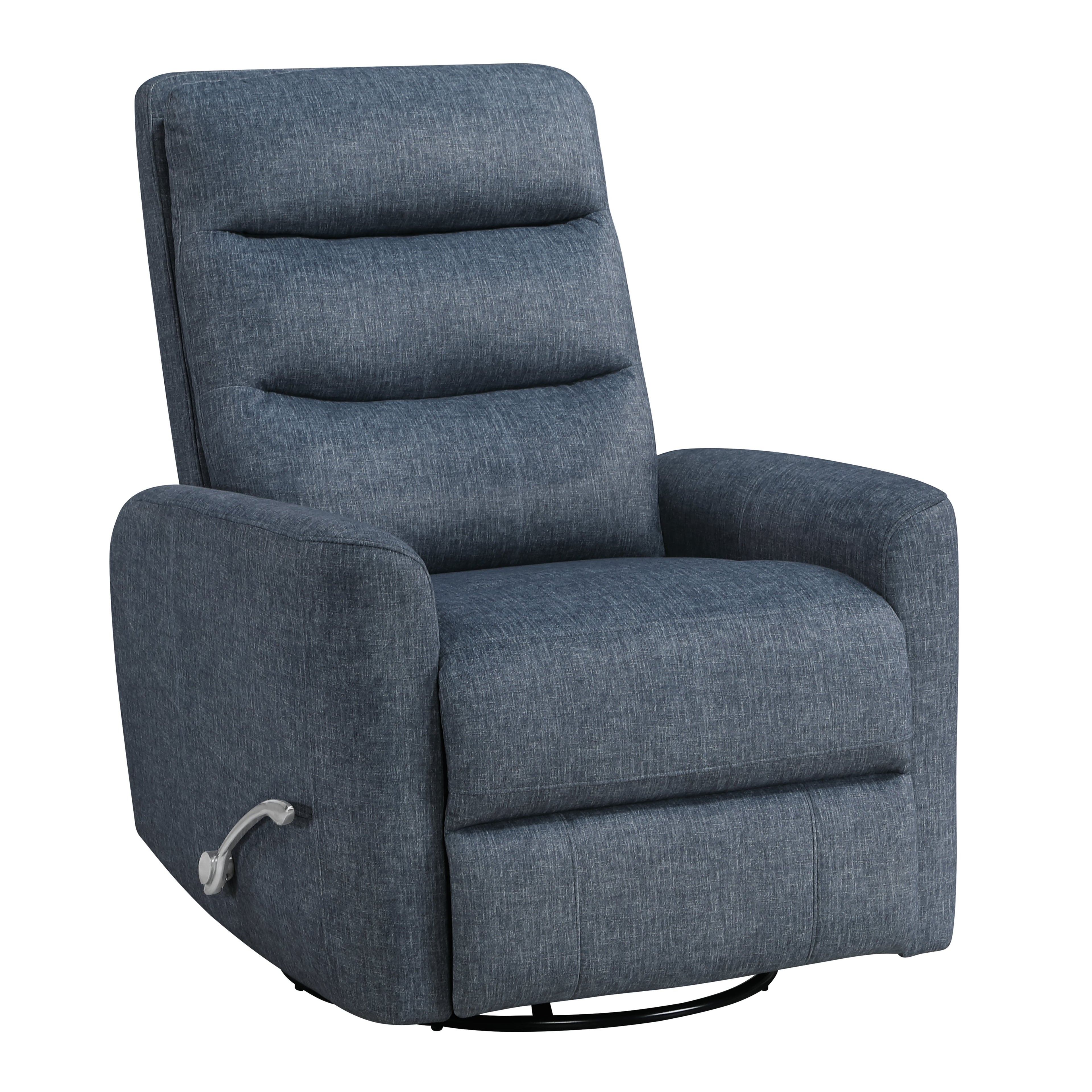 Takami Swivel Recliner - Blue / Polyester