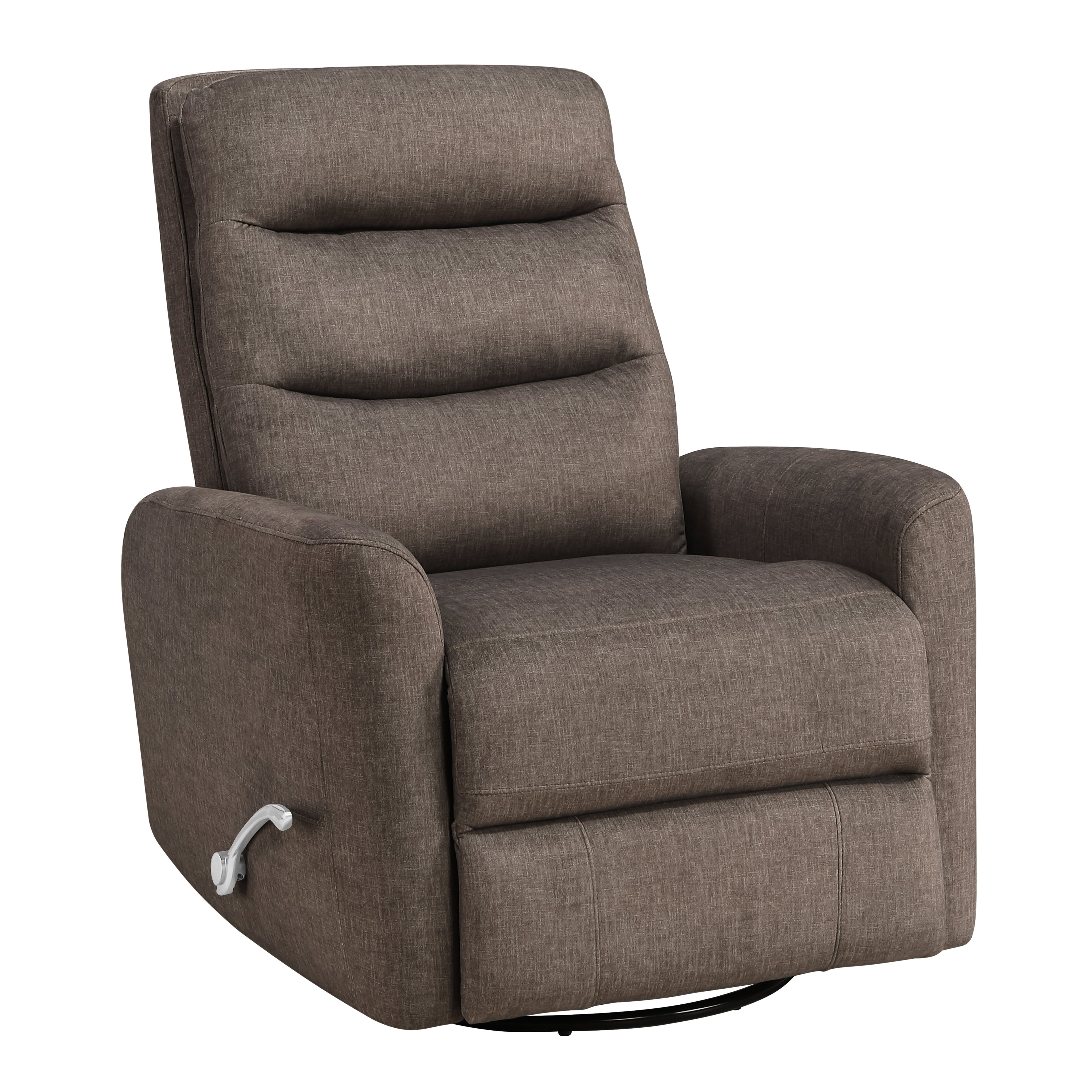 Takami Swivel Recliner - Chocolate / Polyester