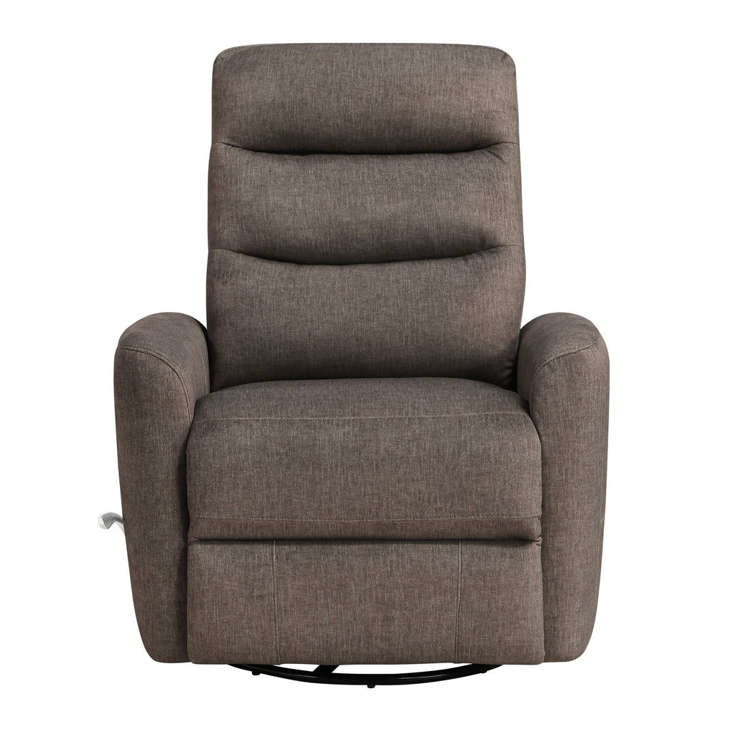 Takami Swivel Recliner - Chocolate / Polyester
