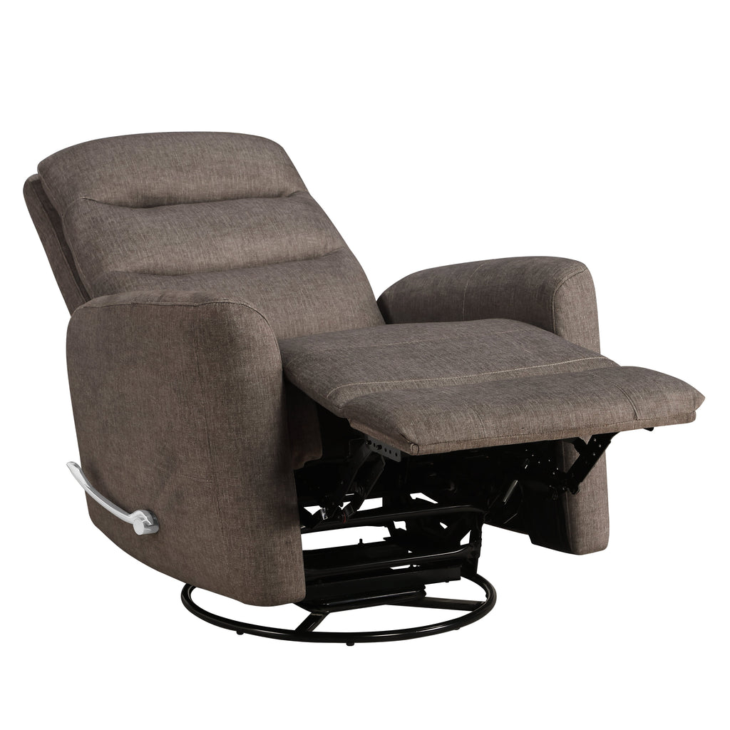 Takami Swivel Recliner - Chocolate / Polyester