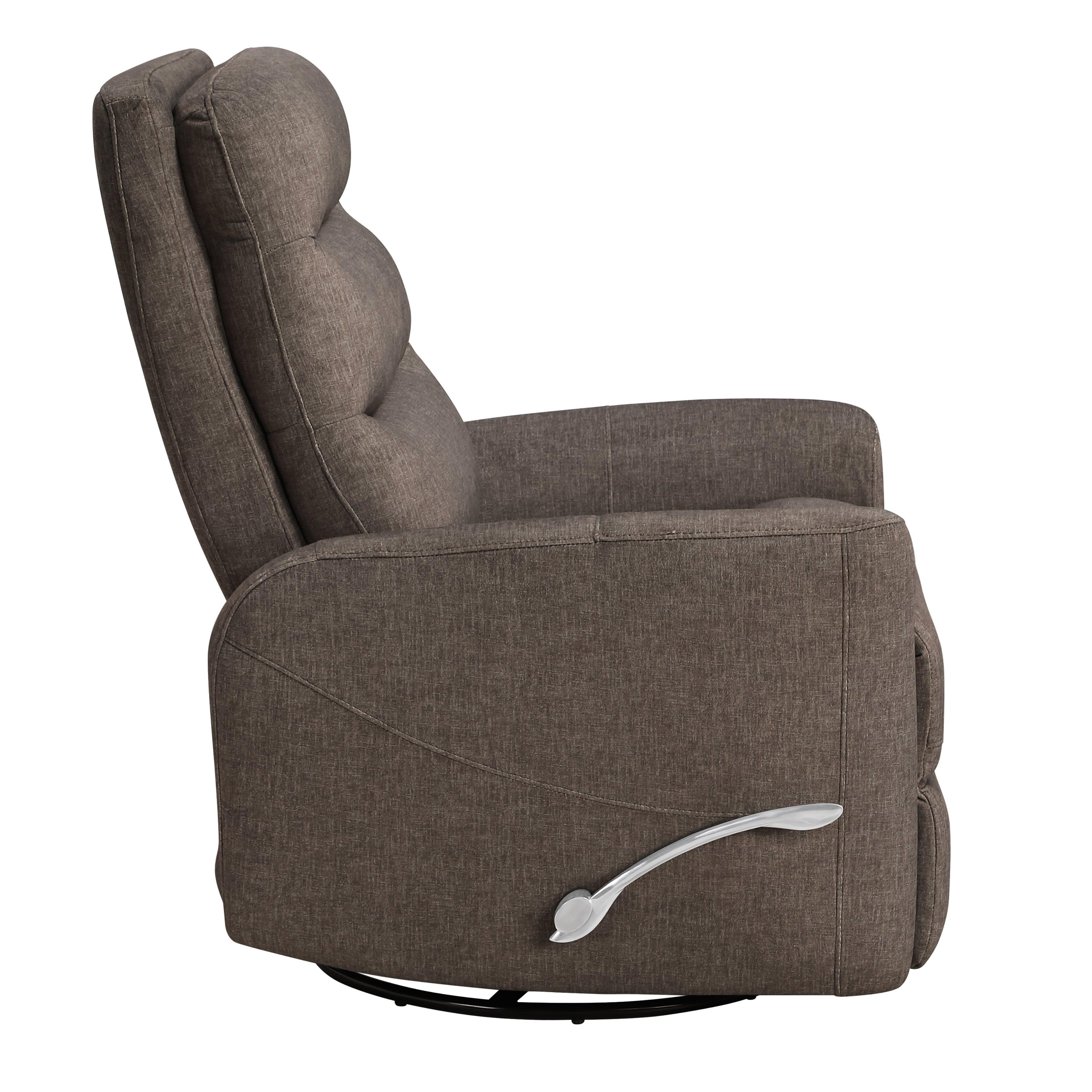 Takami Swivel Recliner - Chocolate / Polyester