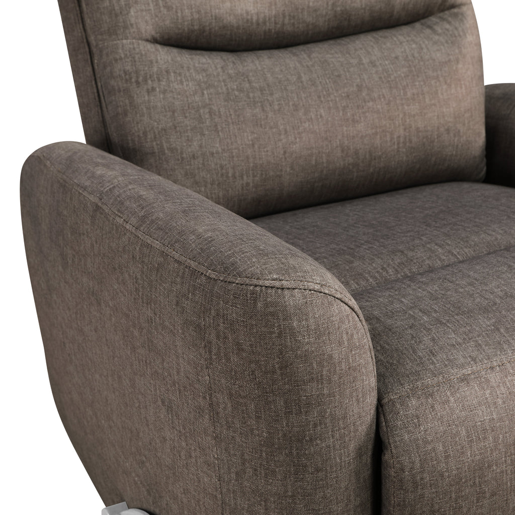 Takami Swivel Recliner - Chocolate / Polyester