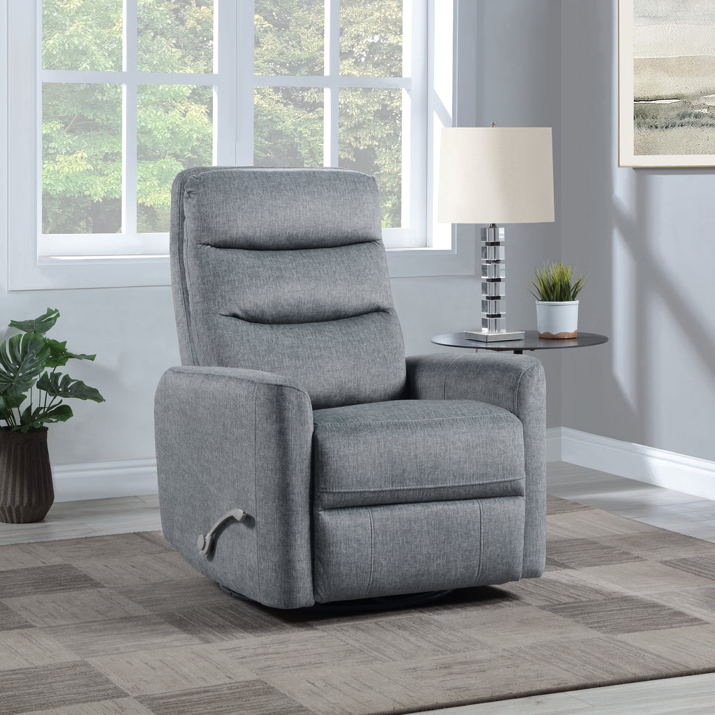 Takami Swivel Recliner - Granite / Polyester
