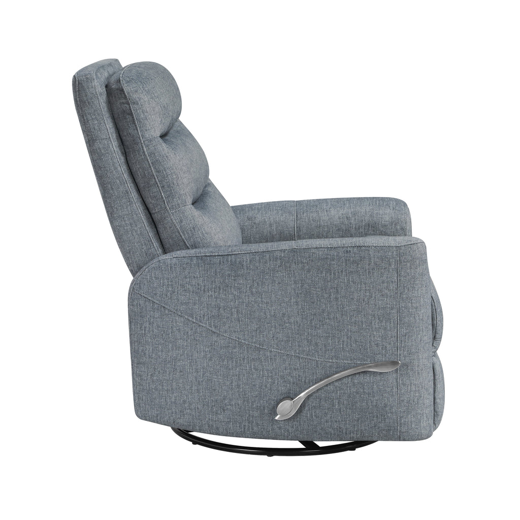 Takami Swivel Recliner - Granite / Polyester
