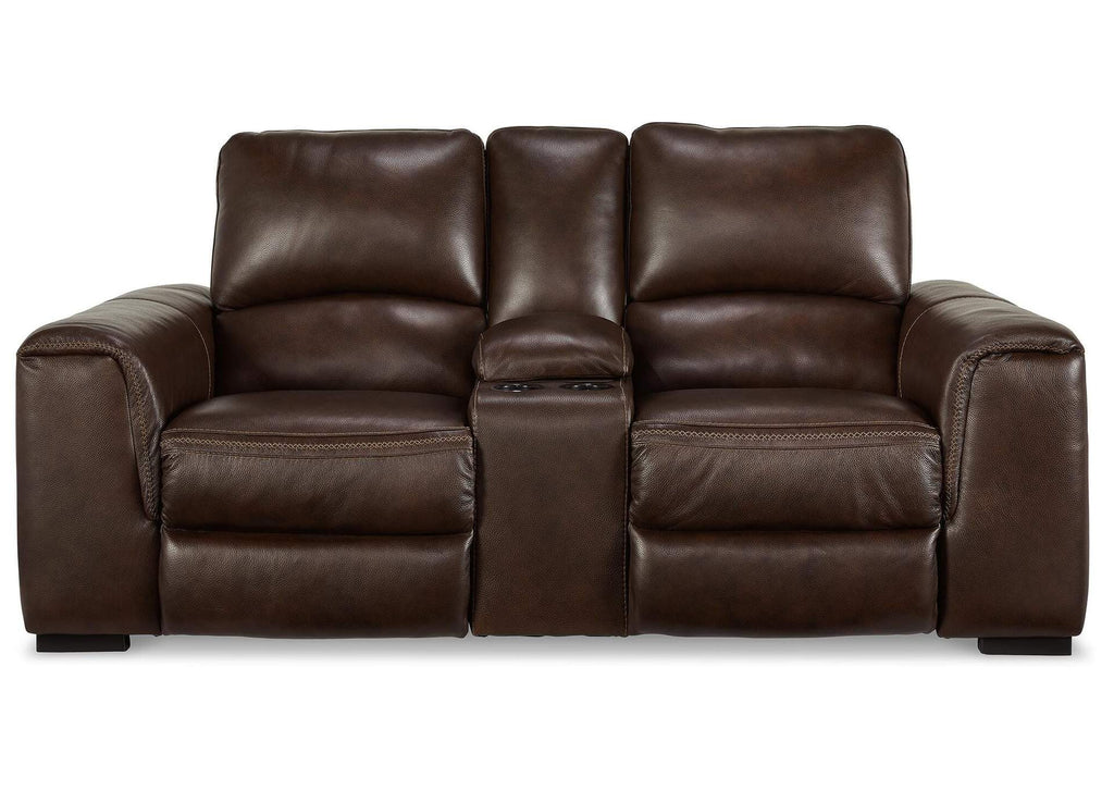 Alessandro Power Reclining Loveseat with Console