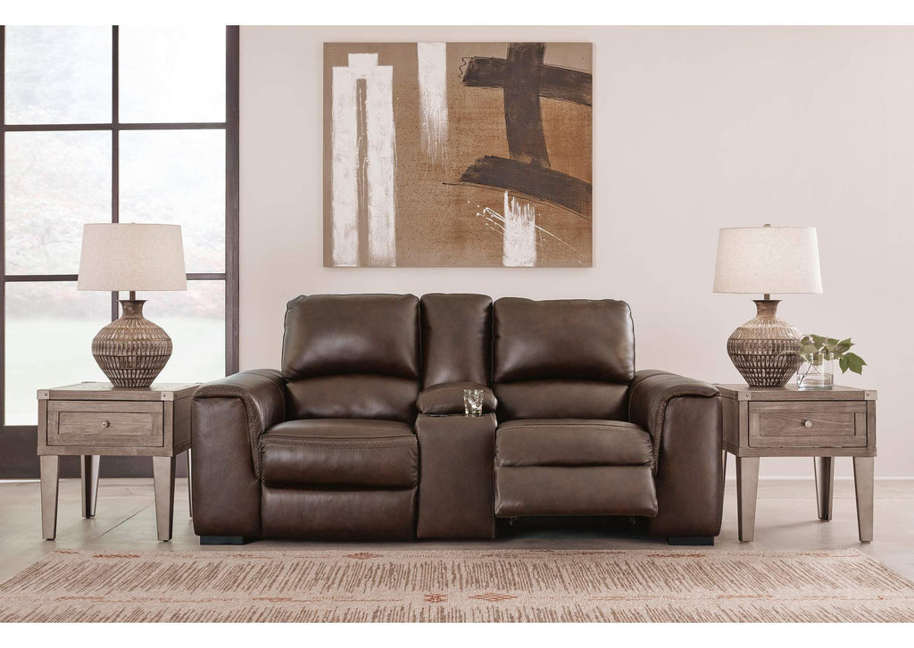 Alessandro Power Reclining Loveseat with Console