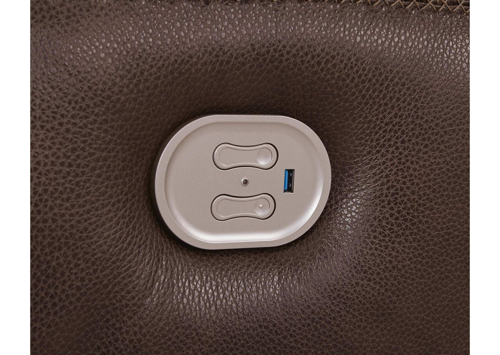 Alessandro Power Reclining Loveseat with Console detail