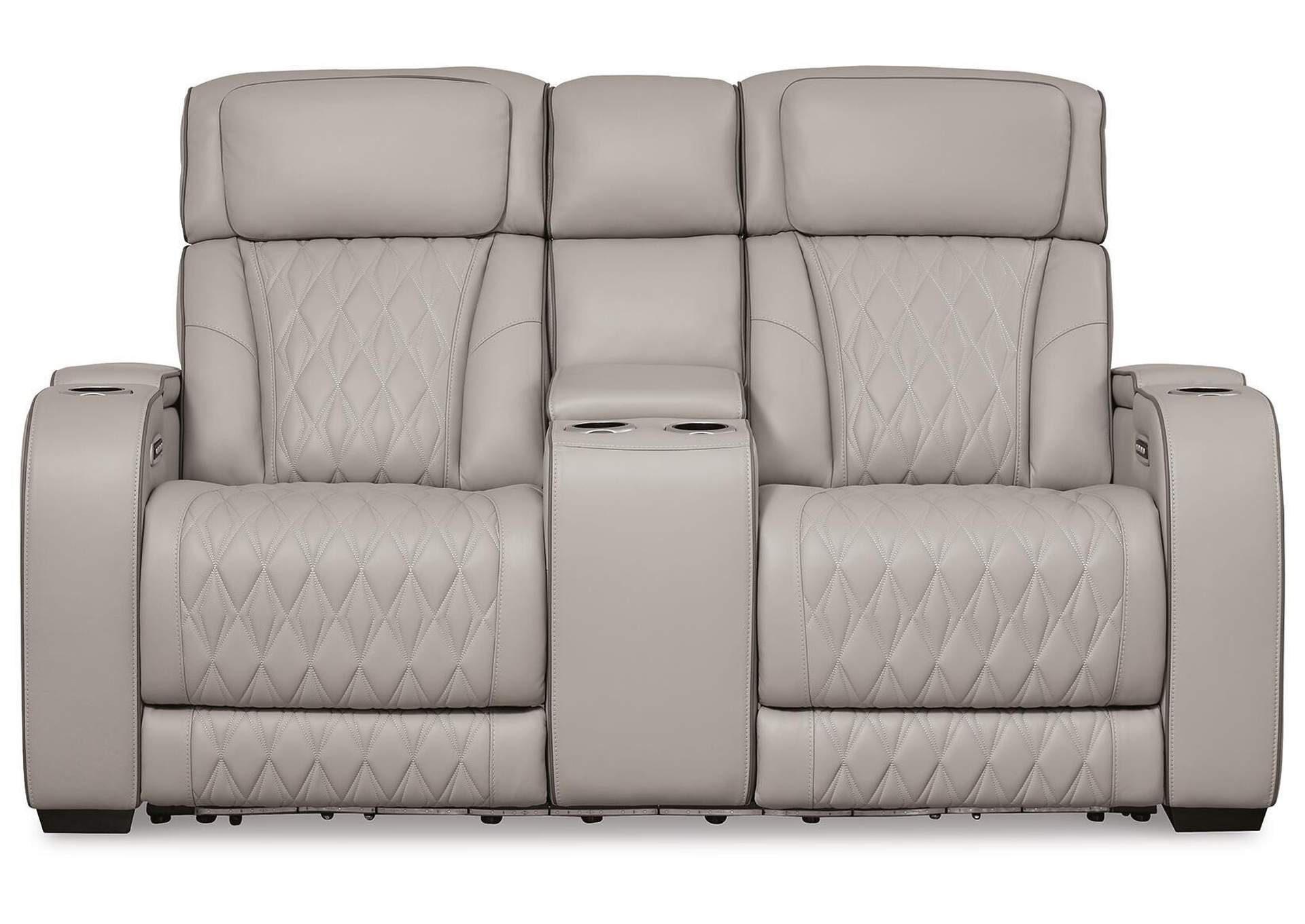 Boyington Dual Power Leather Sofa, Loveseat and Recliner