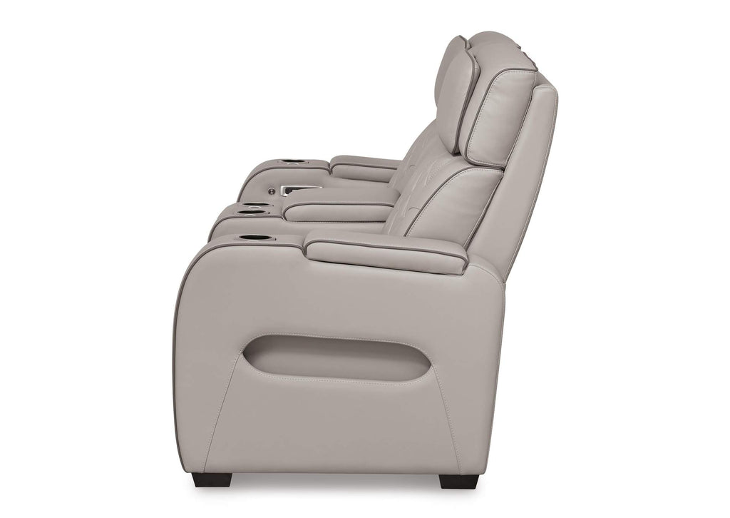 Boyington Power Reclining Loveseat with Console side view
