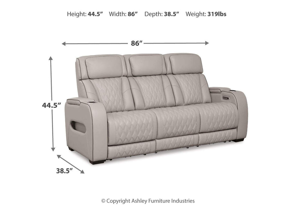 Boyington Power Reclining Sofa dimensions