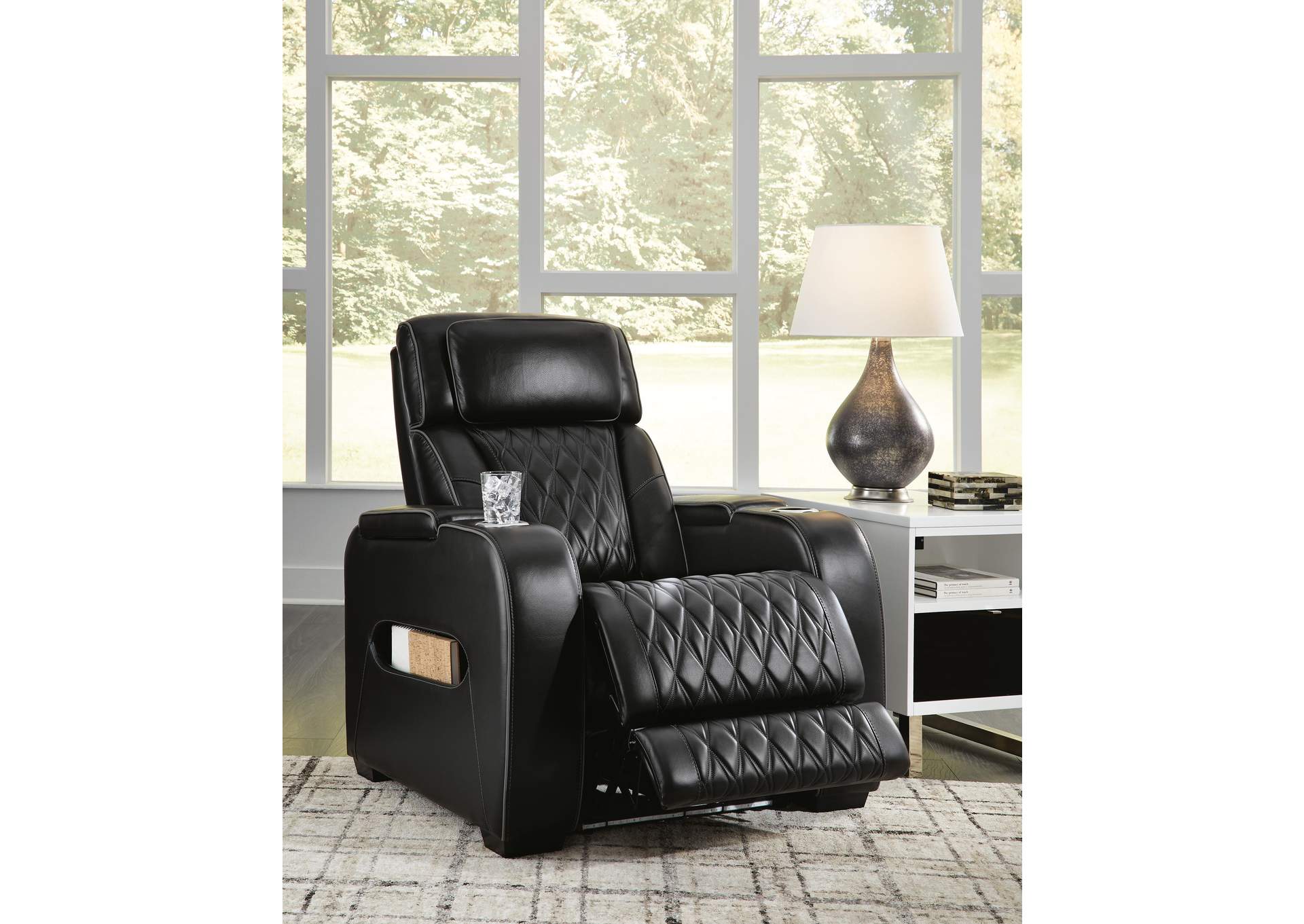 Boyington Dual Power Leather Sofa, Loveseat and Recliner