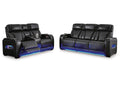 Boyington Dual Power Leather Reclining Sofa and Loveseat