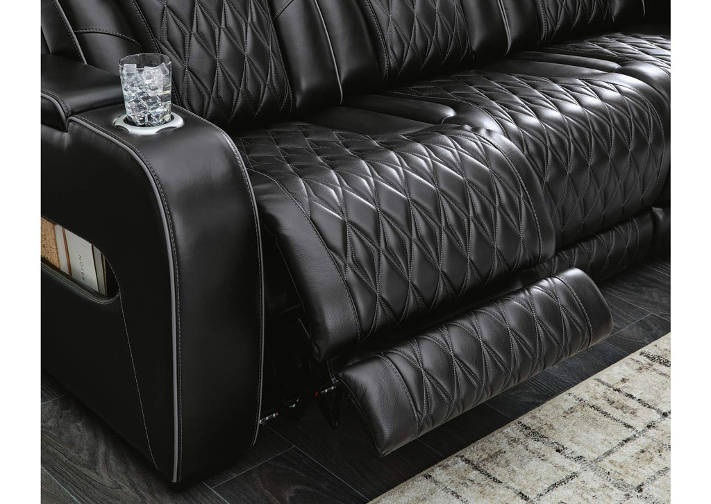 Boyington Dual Power Leather Reclining Sofa and Loveseat