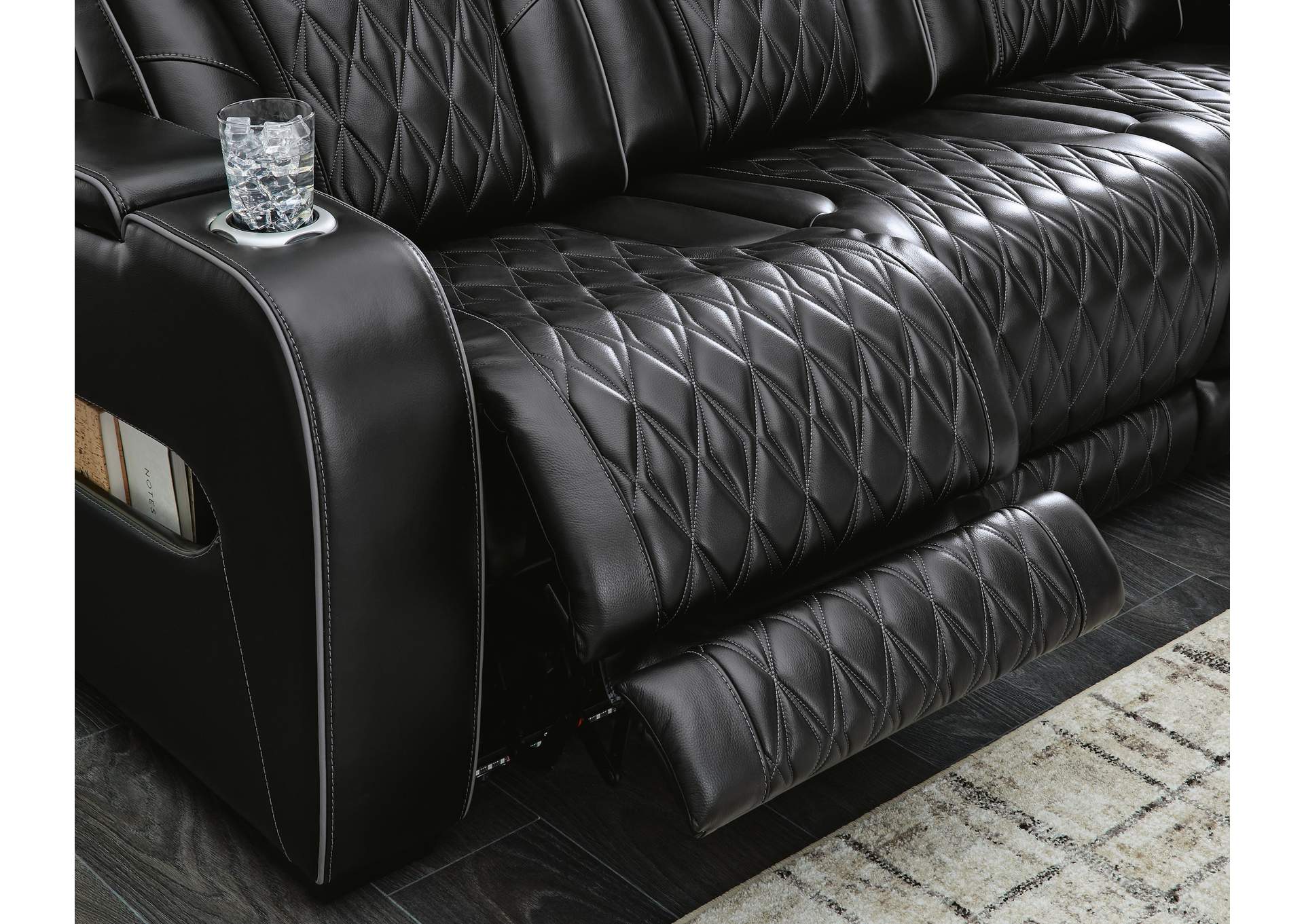 Boyington Dual Power Leather Reclining Sofa and Loveseat