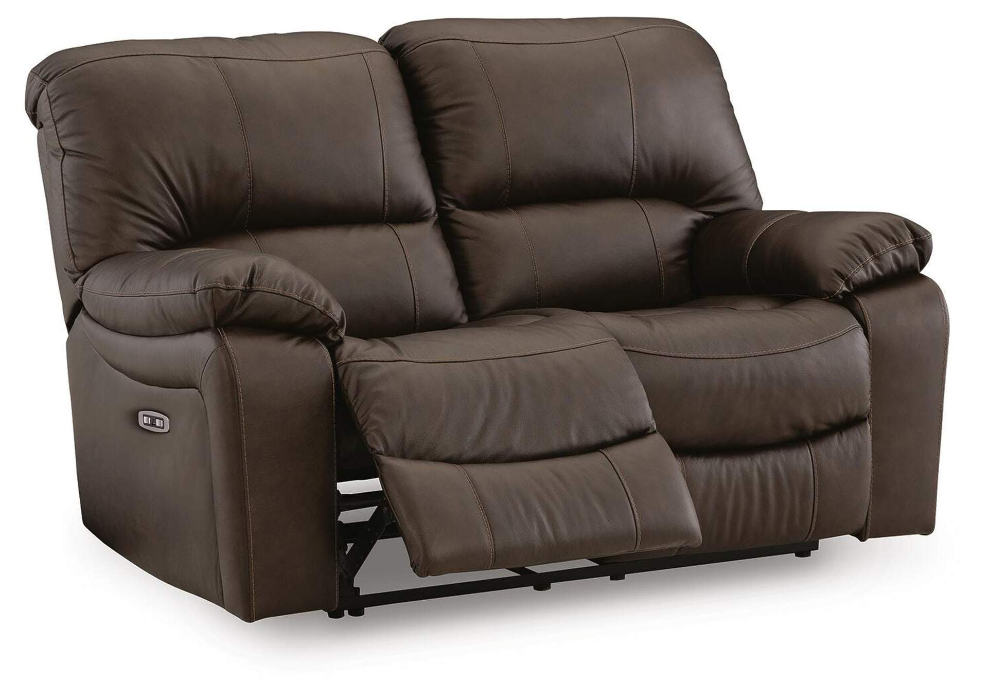 Leesworth Power Sofa, Loveseat and Recliner angled view