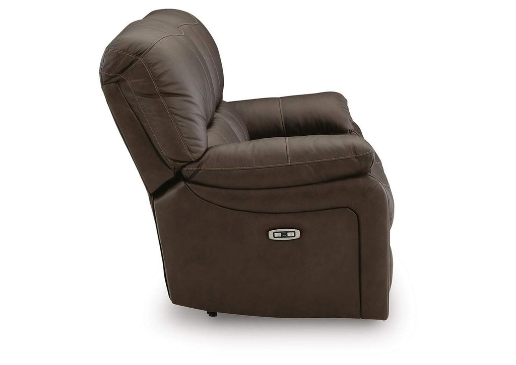 Leesworth Power Reclining Loveseat side view