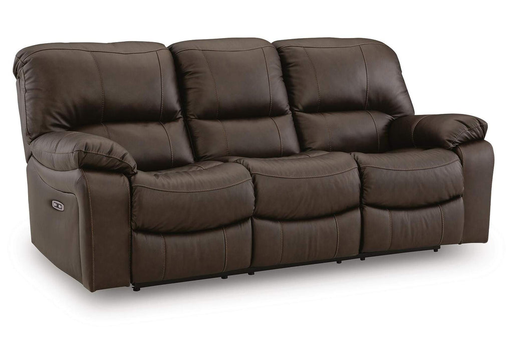 Leesworth Power Sofa, Loveseat and Recliner angled view