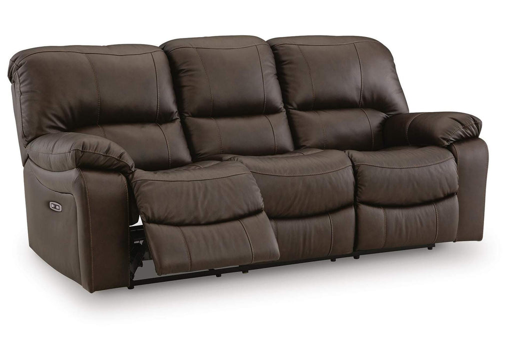 Leesworth Power Sofa, Loveseat and Recliner angled view