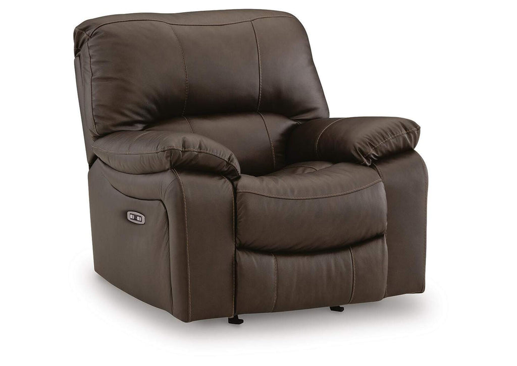 Leesworth Power Sofa, Loveseat and Recliner angled view