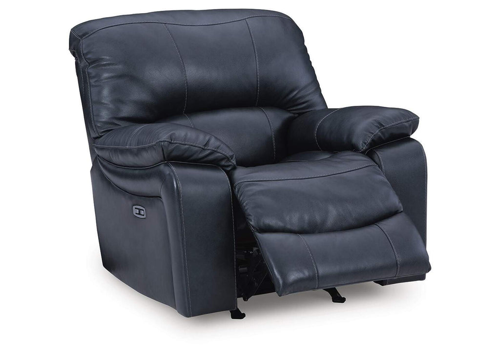 Leesworth Power Sofa, Loveseat and Recliner angled view