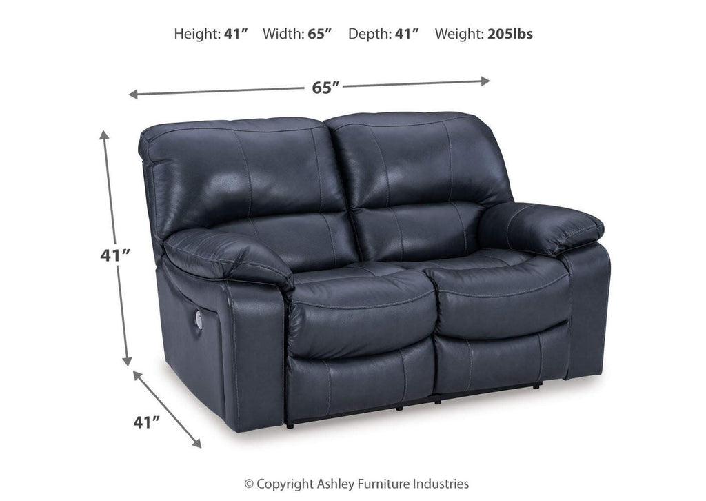 Leesworth Power Reclining Loveseat dimensions