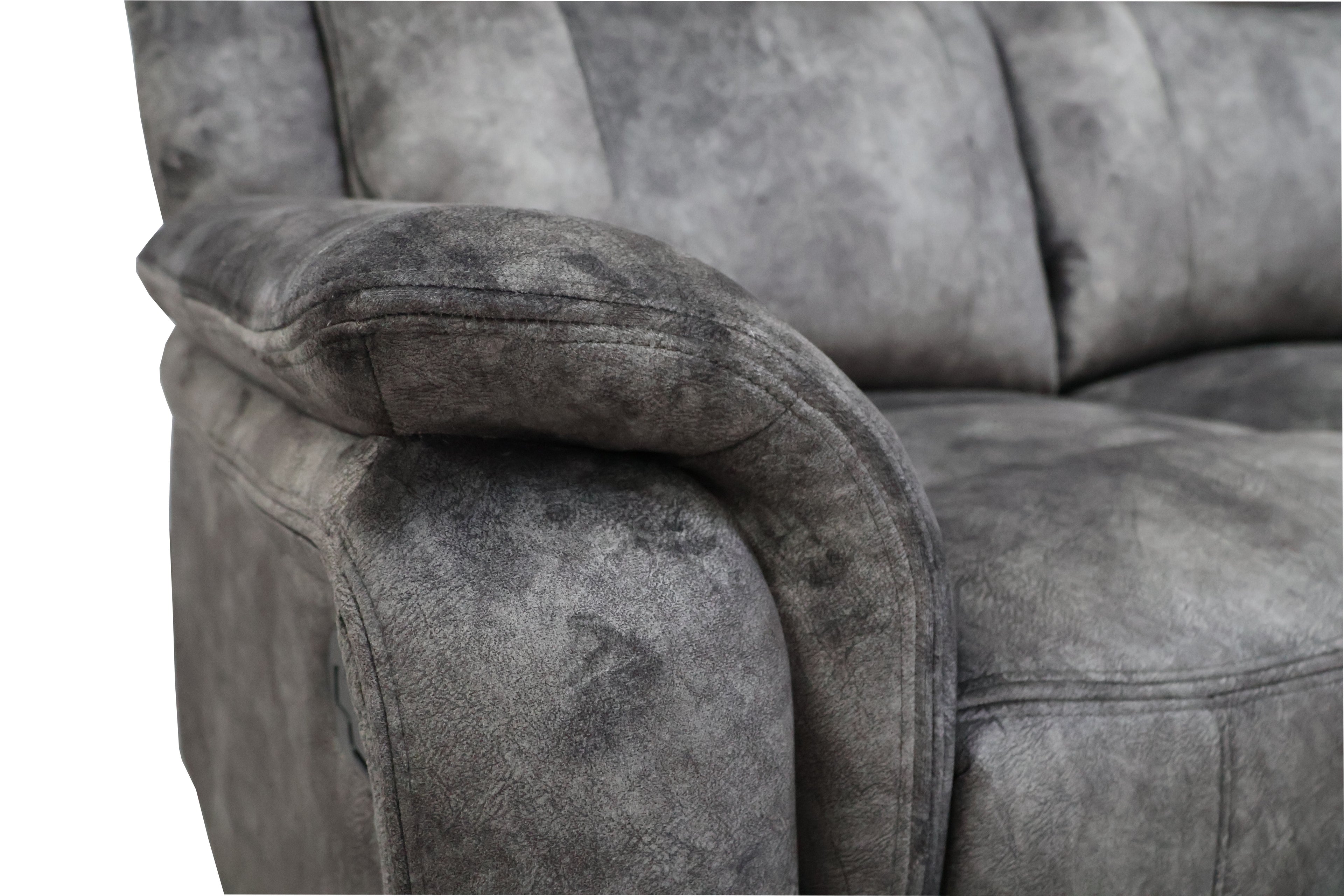 Park City Sofa w/Dual Recliner-Slate