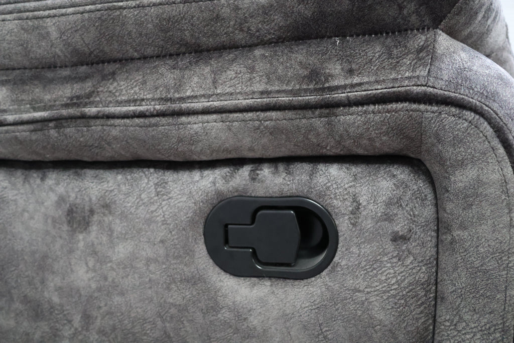 Park City Sofa w/Dual Recliner-Slate
