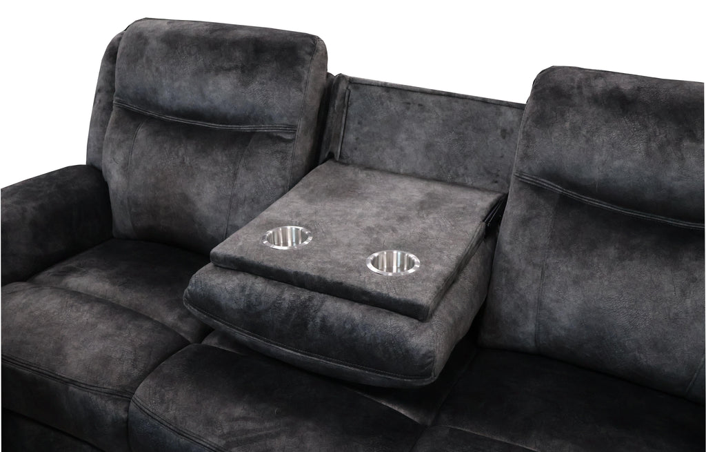 Park City Sofa w/Pwr Fr-Slate