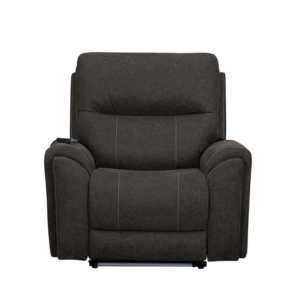 Gaia Auto Glider Recliner w/Pwr Hr & Fr-Sable