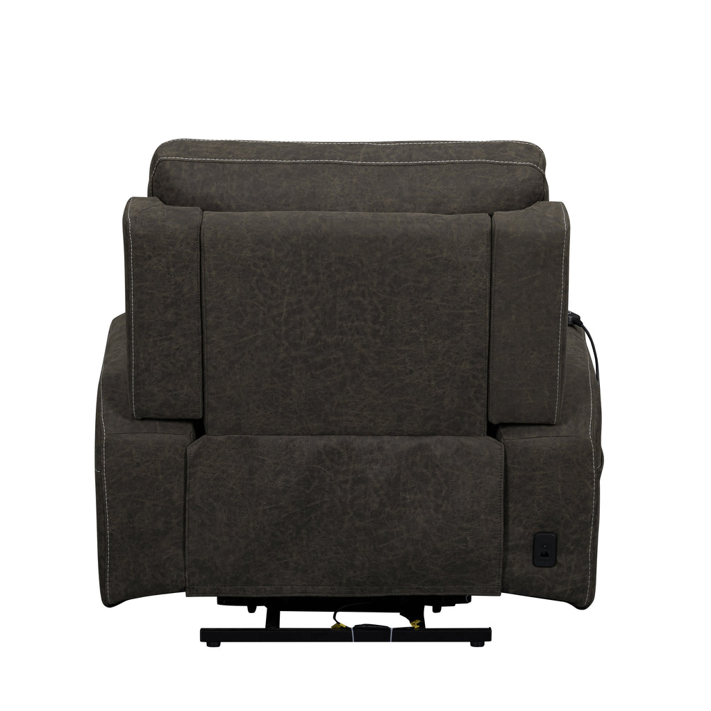 Gaia Auto Glider Recliner w/Pwr Hr & Fr-Sable