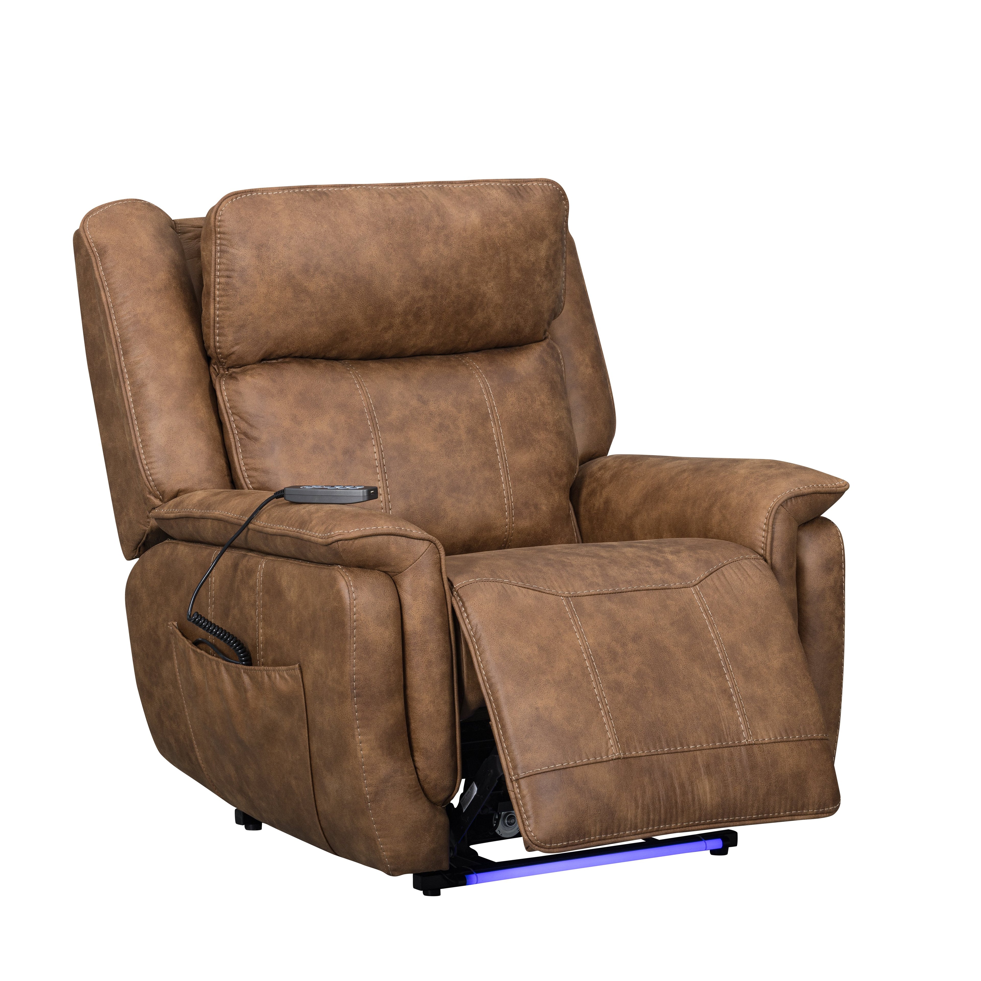 Kyra Auto Glider Recliner w/Pwr Hr & Fr-Saddle