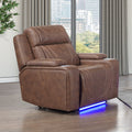 Carrow Auto Glide Recliner w/Pwr Hr & Fr, Stereo, Massage-Bro