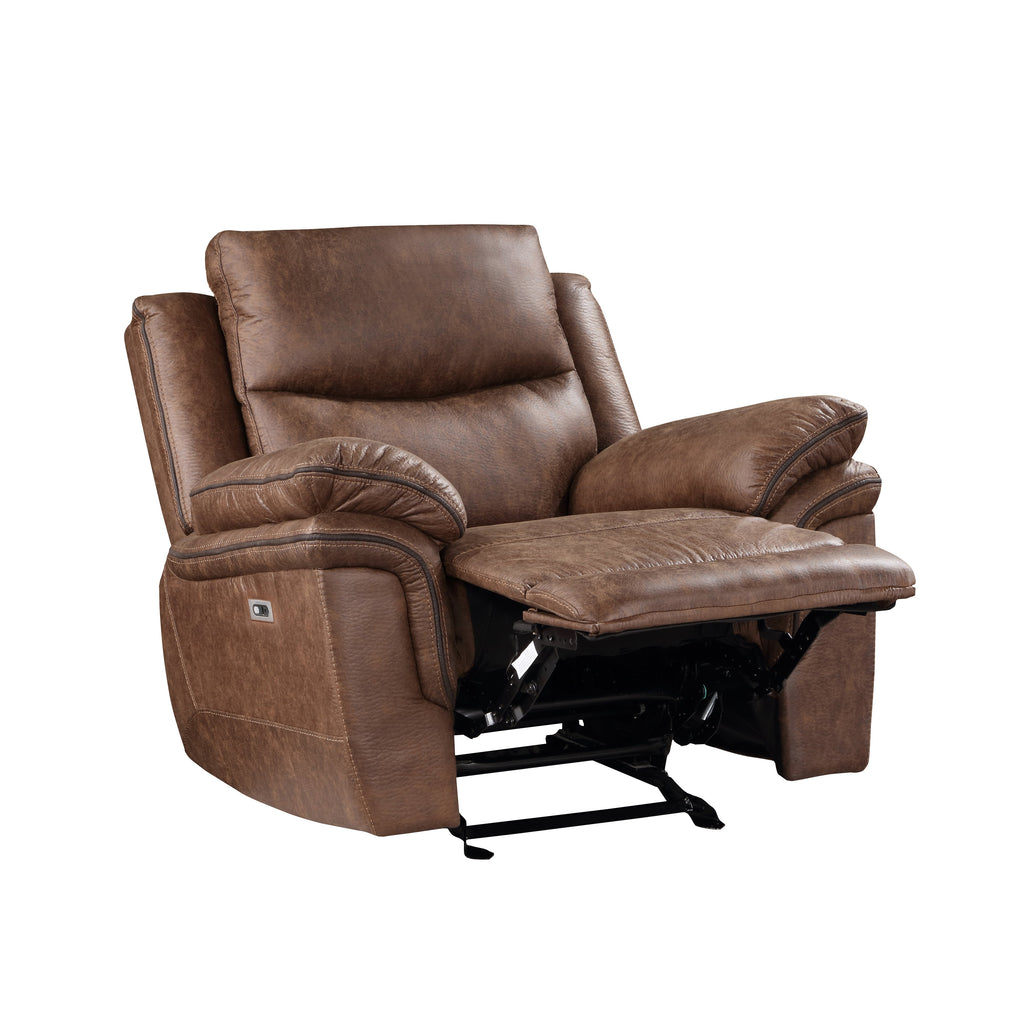 Ryland Glider Recliner w/Pwr Fr- Brown