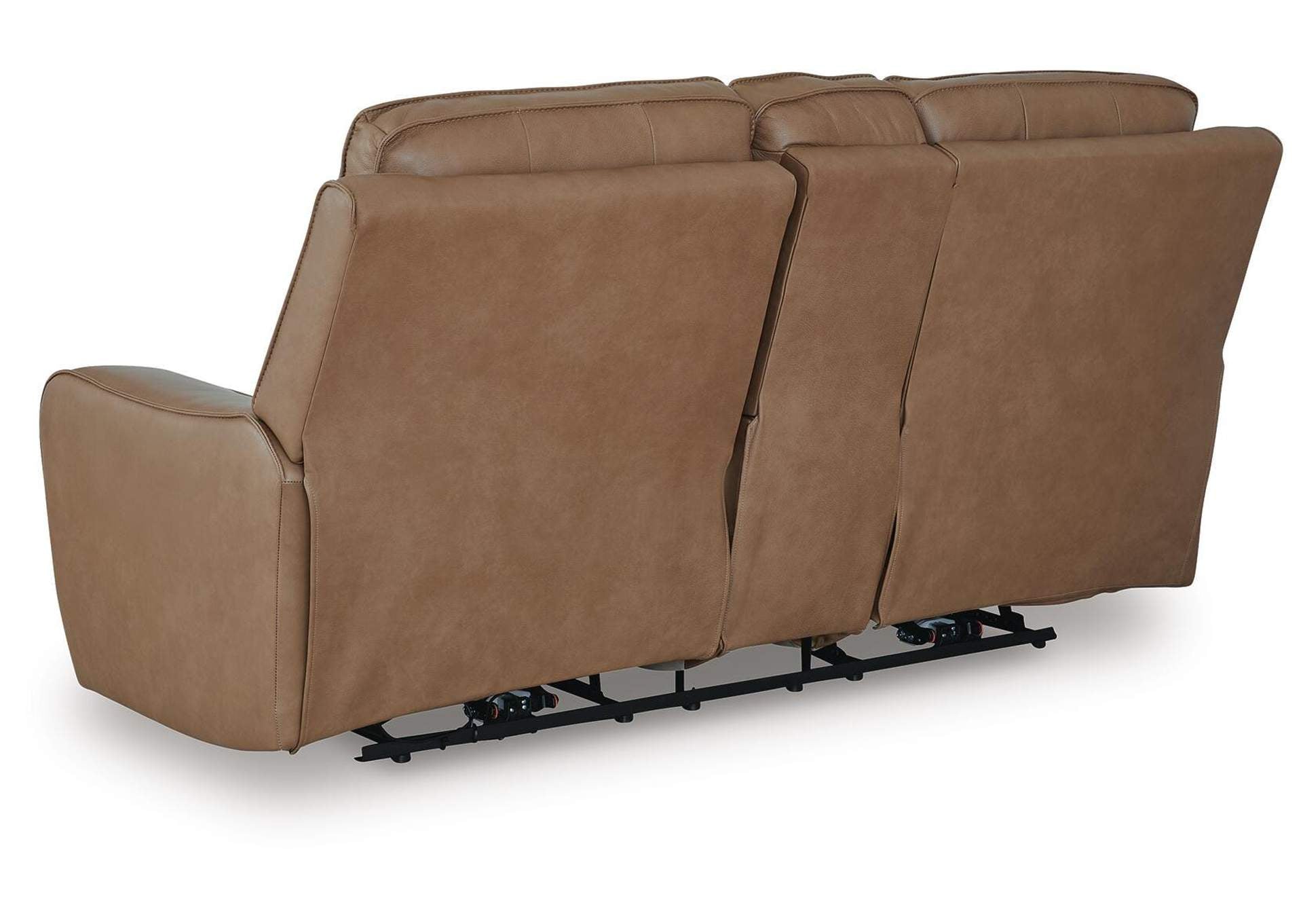 Silverbrooke Dual Power Leather Reclining Sofa and Loveseat