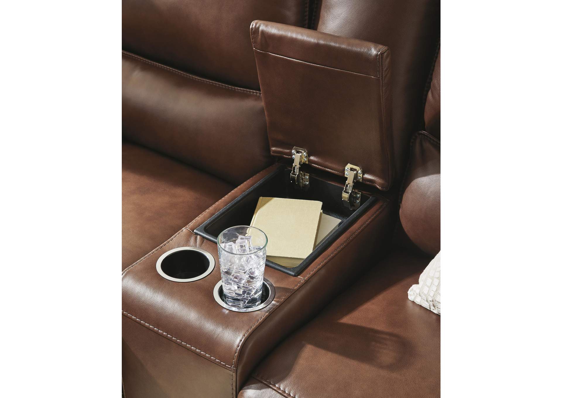 DeepWakes Power Reclining Loveseat with Console