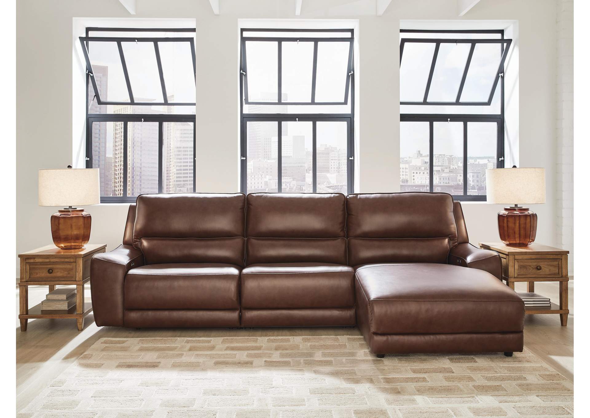 DeepWakes 3-Piece Reclining Sofa Chaise