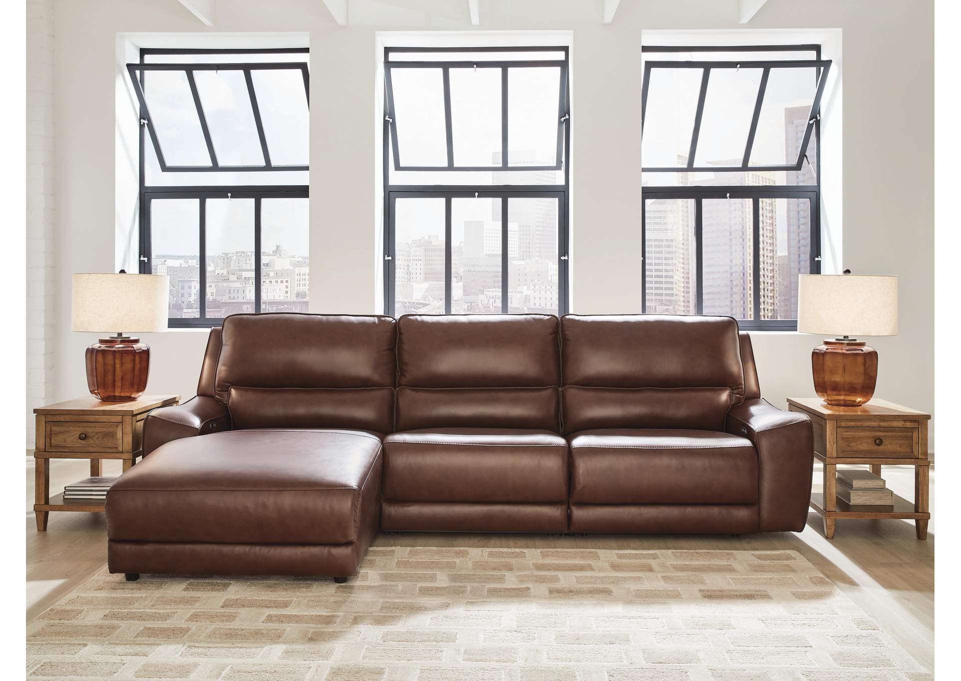 DeepWakes 3-Piece Reclining Sofa Chaise