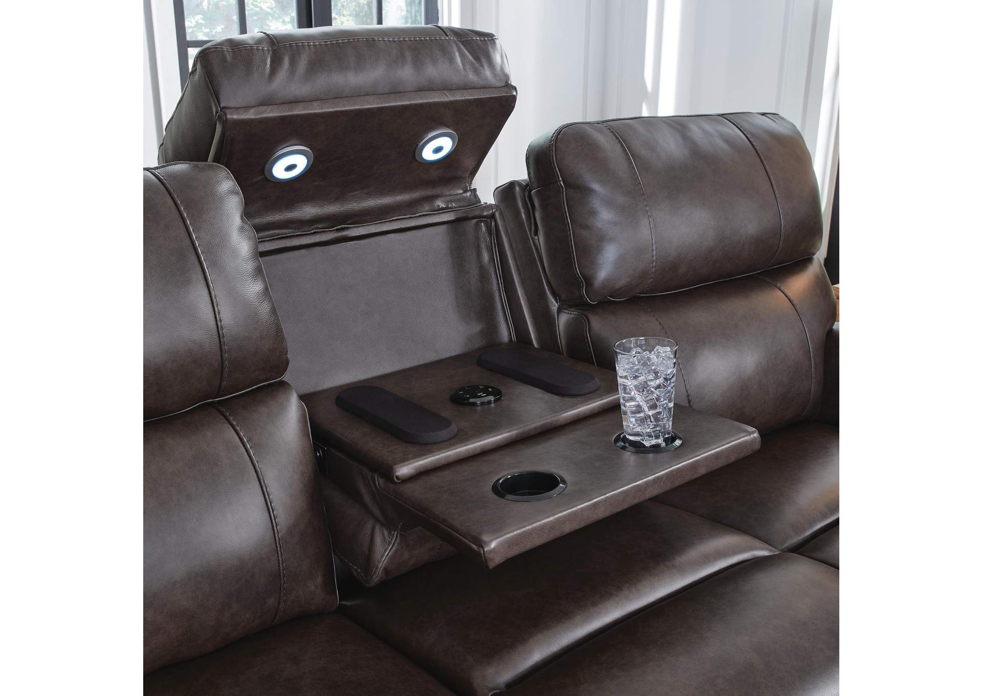 Crossplex Power Reclining Sofa detail