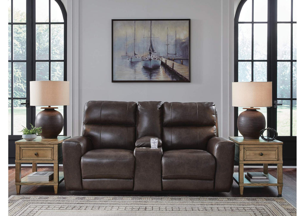 Crossplex Power Reclining Loveseat with Console
