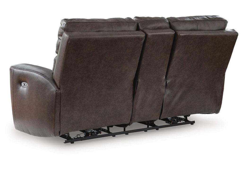 Crossplex Power Reclining Loveseat with Console