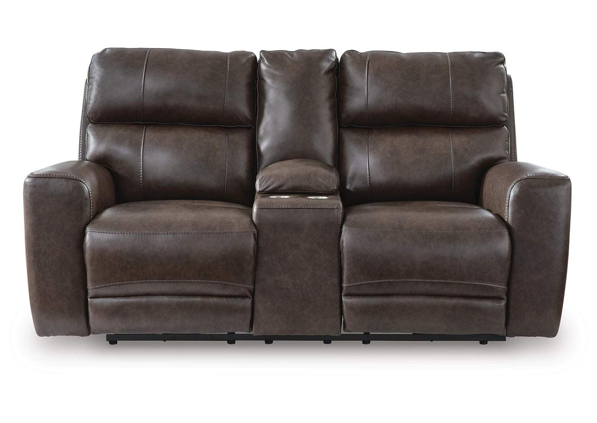 Crossplex Power Reclining Loveseat with Console
