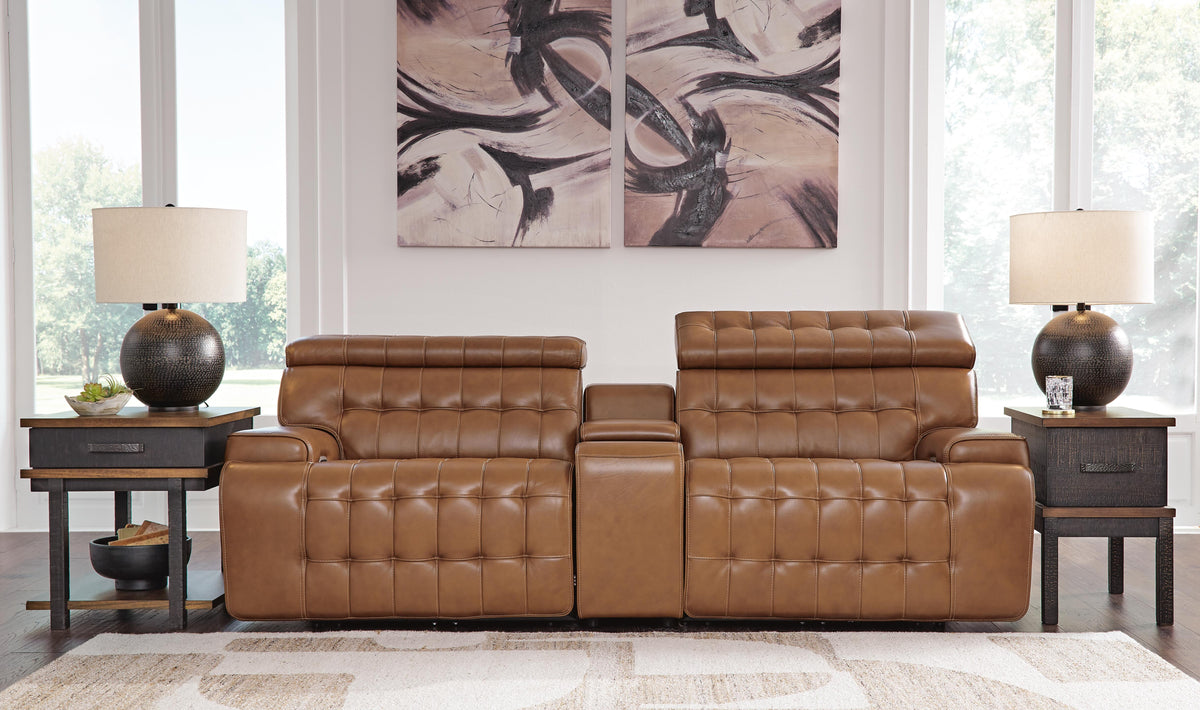 Temmpton sectional, 3-Piece Power Reclining Sectional Loveseat with Console · 100 × 44 × 34 in, view 2
