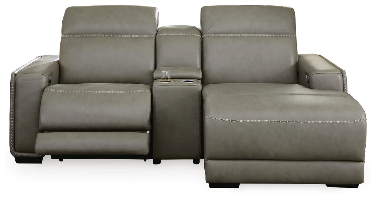 Correze sectional, 3-Piece Power Reclining Sectional with Chaise · 88 × 65 × 33 in, view 2