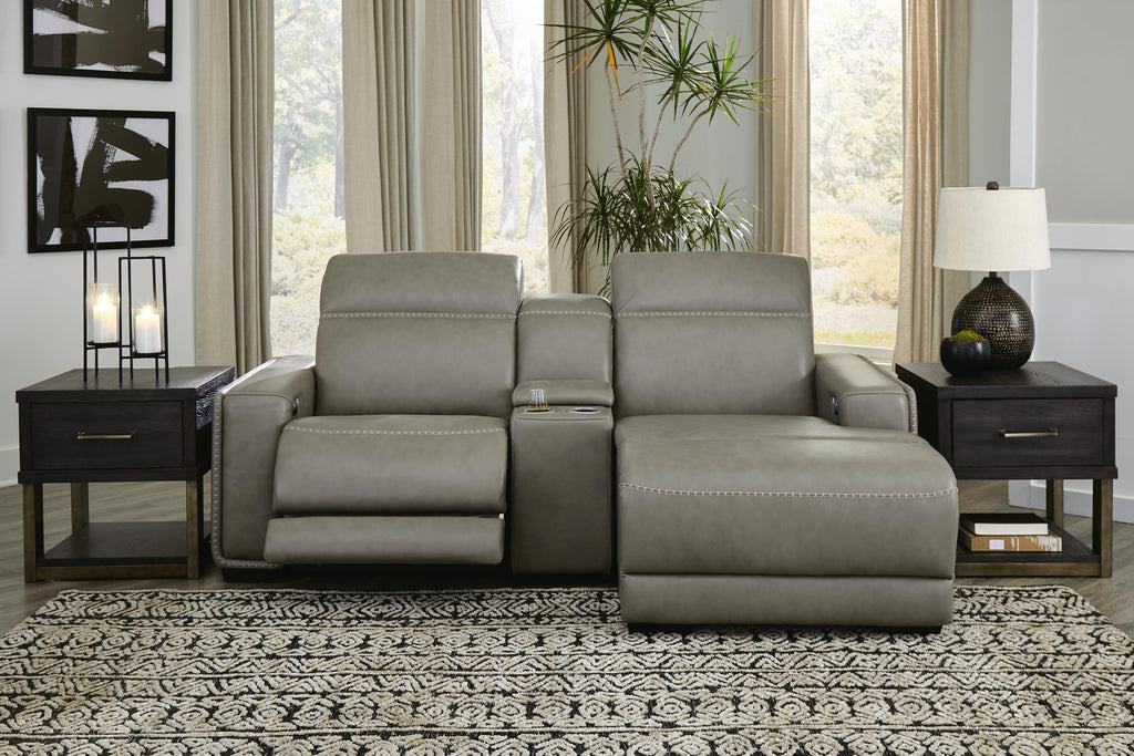 Correze sectional, 3-Piece Power Reclining Sectional with Chaise · 88 × 65 × 33 in, view 3