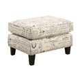 Erica 497 Ottoman w/Chrome Nail French Script (Ista 3)