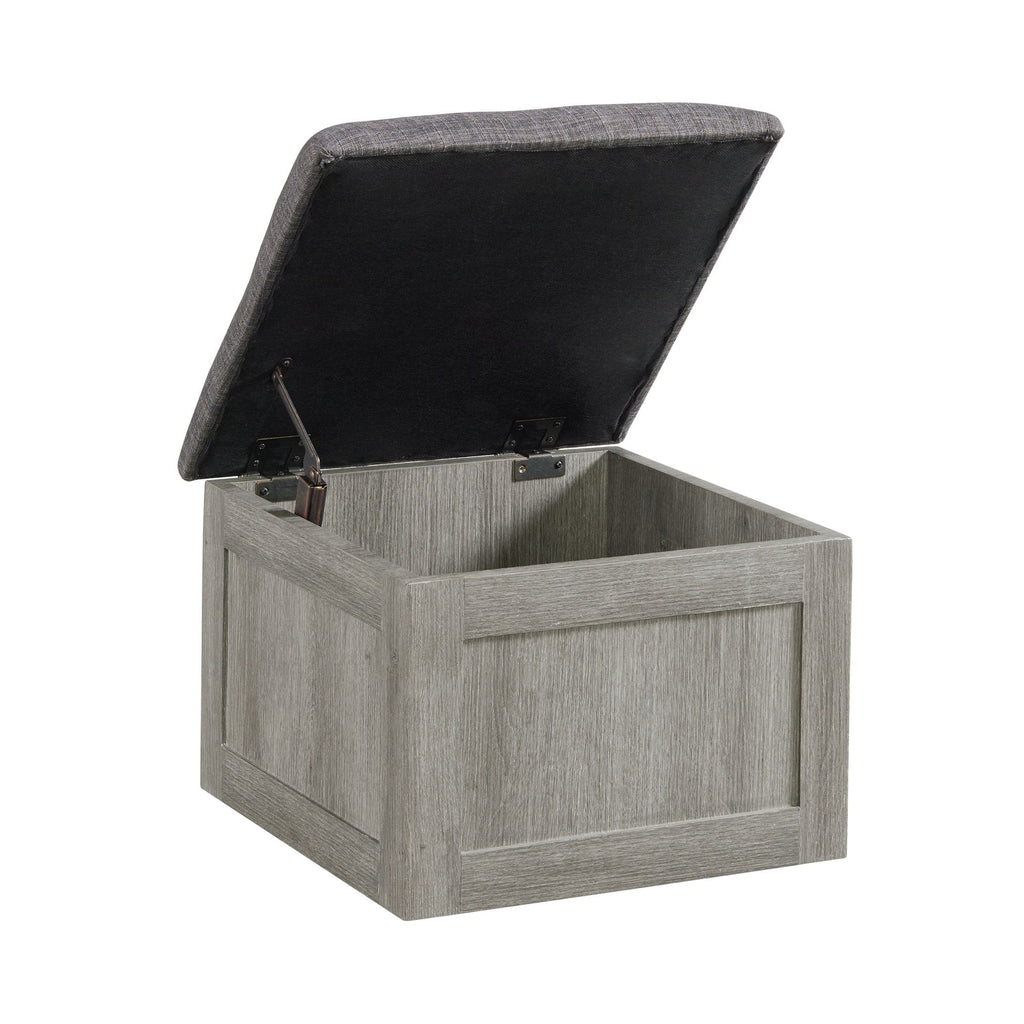 Uster Coffee Table w/Four Storage Stools Grey