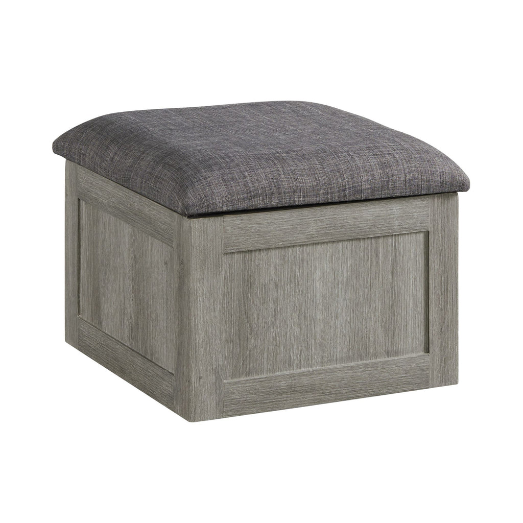 Uster Coffee Table w/Four Storage Stools Grey